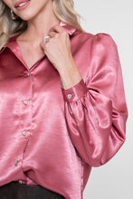 Afbeelding in Gallery-weergave laden, GEISHA BLOUSE SATIN WITH BUTTONS rosebud
