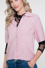 Load image into Gallery viewer, GEISHA SHORT SLEEVES COLLAR soft pink
