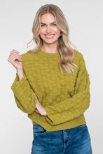 Load image into Gallery viewer, GEISHA PULL FANCY KNIT green lime
