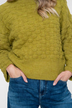 Load image into Gallery viewer, GEISHA PULL FANCY KNIT green lime
