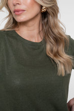 Afbeelding in Gallery-weergave laden, GEISHA SHIRT ROUND NECK FOIL olive
