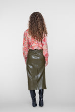 Afbeelding in Gallery-weergave laden, GEISHA ROK LEDER LOOK WITH BELT moss
