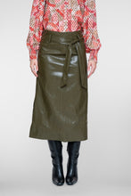 Afbeelding in Gallery-weergave laden, GEISHA ROK LEDER LOOK WITH BELT moss
