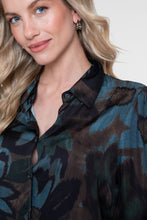 Afbeelding in Gallery-weergave laden, GEISHA BLOUSE AOP blue/brown/green
