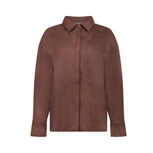 Afbeelding in Gallery-weergave laden, GEISHA BLOUSE SUEDINE dark brown
