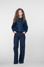 Afbeelding in Gallery-weergave laden, GEISHA JEANS WIDE &amp; BELT dark blue denim
