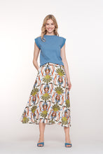 Afbeelding in Gallery-weergave laden, GEISHA T-SHIRT EMBROIDERED S/S light blue
