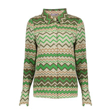 Load image into Gallery viewer, GEISHA BLOUSE caramel/green
