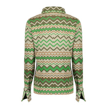 Load image into Gallery viewer, GEISHA BLOUSE caramel/green
