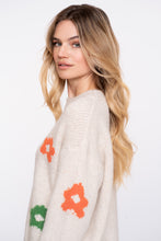 Afbeelding in Gallery-weergave laden, GEISHA PULLOVERS FLOWERS off white/fuchsia/orange/green
