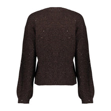 Load image into Gallery viewer, GEISHA PULLOVER LUREX AND SEQUINCES brown/copper
