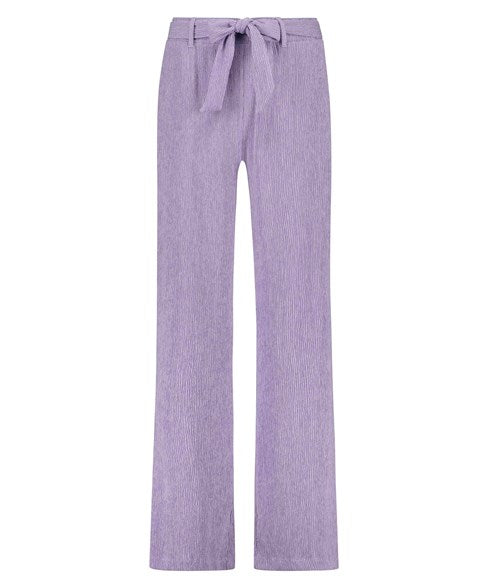 TRAMONTANA TROUSERS FANCY STRUTURE light purple