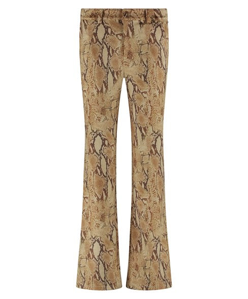 TRAMONTANA TROUSERS BEIGE SNAKE print beiges