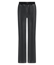 Load image into Gallery viewer, TRAMONTANA TROUSERS PU SUEDINE DETAIL black
