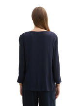Load image into Gallery viewer, TOM TAILOR BLOUSE WITH BUTTON DETAIL sky captain blue

