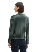 Afbeelding in Gallery-weergave laden, TOM TAILOR T-SHIRT BLOUSE ALLOVERPRINT contemporary navy check
