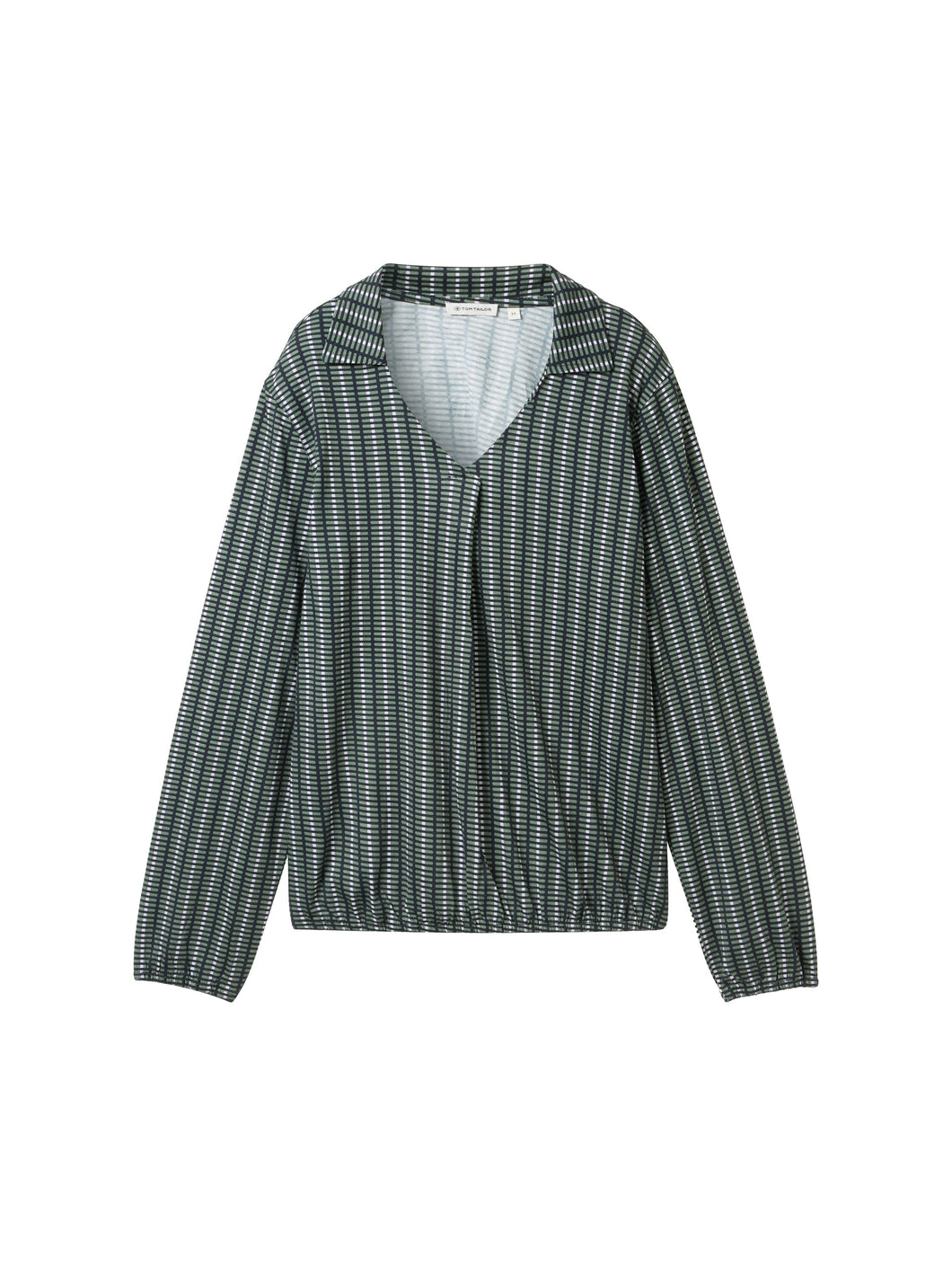 TOM TAILOR T-SHIRT BLOUSE ALLOVERPRINT contemporary navy check