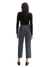 Load image into Gallery viewer, TOM TAILOR STRAIGHT LEG CROPPED PANTS contemporary navy check
