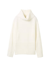 Load image into Gallery viewer, TOM TAILOR KNIT STRUCTURED TURTLENECK whisper white
