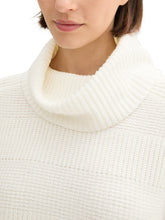Load image into Gallery viewer, TOM TAILOR KNIT STRUCTURED TURTLENECK whisper white
