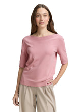 Load image into Gallery viewer, TOM TAILOR KNIT SHORTSLEEVE PULLOVER morning pink
