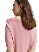 Load image into Gallery viewer, TOM TAILOR KNIT SHORTSLEEVE PULLOVER morning pink
