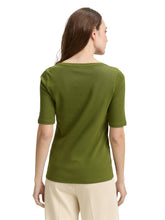 Load image into Gallery viewer, TOM TAILOR T-SHIRT CREW NECK deep ivy green
