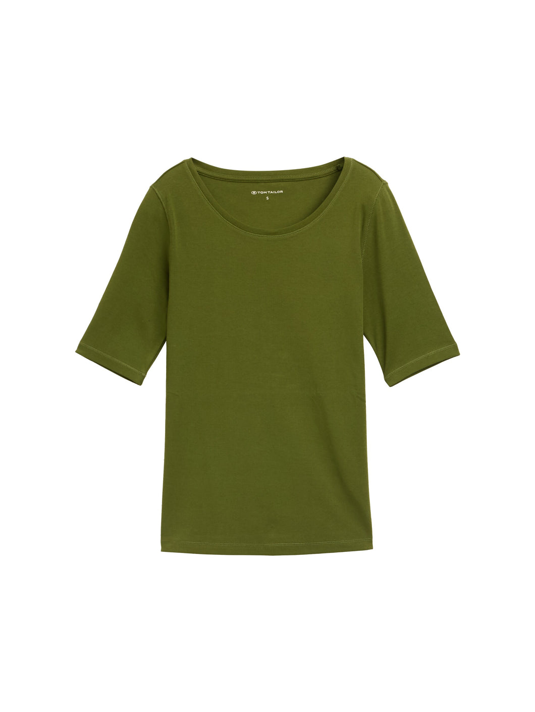 TOM TAILOR T-SHIRT CREW NECK deep ivy green