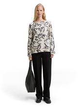 Afbeelding in Gallery-weergave laden, TOM TAILOR SHIRT COSY CREW NECK flower print on melange
