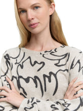 Afbeelding in Gallery-weergave laden, TOM TAILOR SHIRT COSY CREW NECK flower print on melange
