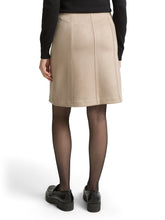 Afbeelding in Gallery-weergave laden, TOM TAILOR SKIRT SUEDE OPTIC soft taupe grey

