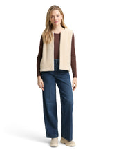 Afbeelding in Gallery-weergave laden, TOM TAILOR COSY VEST sand stone beige
