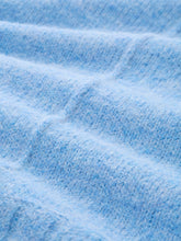 Afbeelding in Gallery-weergave laden, TOM TAILOR KNIT HAIRY V0NECK PULLOVER light fjord blue melange
