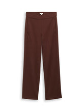 Afbeelding in Gallery-weergave laden, TOM TAILOR EASY STRAIGHT PEL PANTS dark pecan brown
