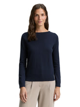 Load image into Gallery viewer, TOM TAILOR KNIT BASIC BOATNECK sky captain blue
