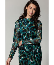 Afbeelding in Gallery-weergave laden, TRAMONTANA SHIRT MESH AUTUMN BRUSHES print petrols
