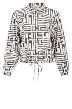 Afbeelding in Gallery-weergave laden, ZOSO TARVEL BLOUSE FRESCA off white/ green
