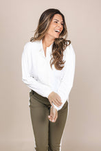 Afbeelding in Gallery-weergave laden, ZOSO TRAVEL BLOUSE RONNIE off white/green
