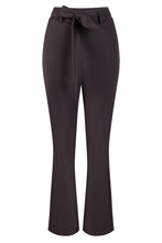 Load image into Gallery viewer, ZOSO BELLE TRAVEL FLAIR PANT espresso
