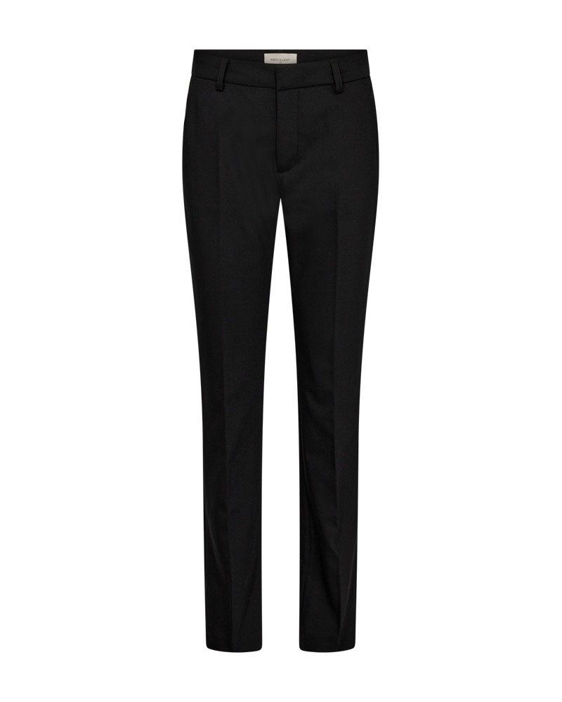 FREEQUENT BROEK ISADORA BOOTCUT FULL LENGTH FLARED LEGS black