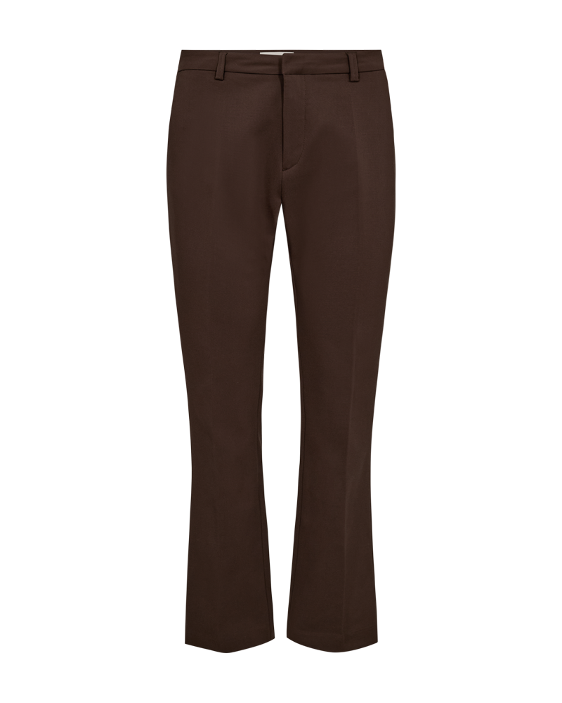 FREEQUENT BROEK ISADORA BOOTCUT FULL LENGTH FLARED LEGS coffee bean