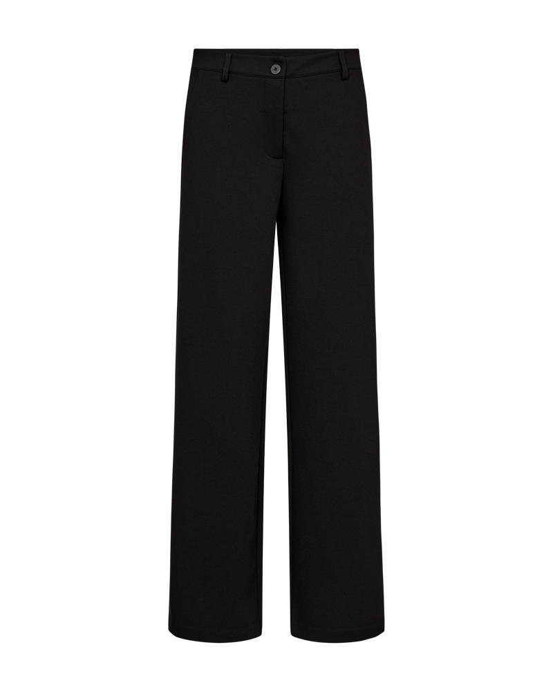 FREEQUENT PANTS NANNI WIDE LEG STRUCTURE black