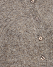 Afbeelding in Gallery-weergave laden, FREEQUENT VEST LOUISA HEART BUTTON desert taupe melange
