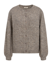 Afbeelding in Gallery-weergave laden, FREEQUENT VEST LOUISA HEART BUTTON desert taupe melange
