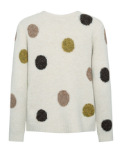 Afbeelding in Gallery-weergave laden, FREEQUENT PULL LOUISA JAQUARD DOT PATTERN moonbeam melange w. bronze melange
