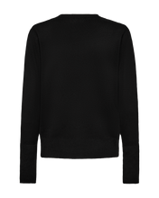 Afbeelding in Gallery-weergave laden, FREEQUENT PULLOVER KATIE PLAIN FLAT GOLD BUTTON black
