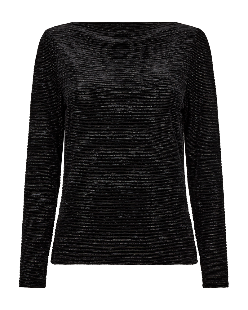 FREEQUENT SHIRT DAYA black w. silver