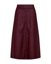 Load image into Gallery viewer, FREEQUENT SKIRT HARLEY FAUX LEATHER port royale
