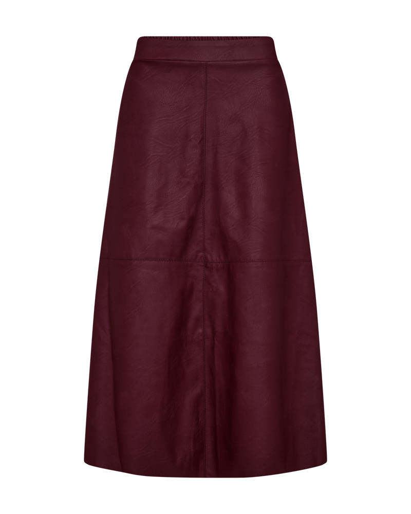 FREEQUENT SKIRT HARLEY FAUX LEATHER port royale