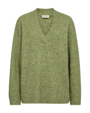 Afbeelding in Gallery-weergave laden, FREEQUENT PULLOVER SEVALIN V-NECK fern melange
